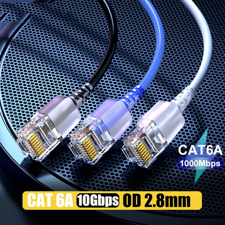 SAMZHE Cat6A Ethernet Cable UTP Network Patch Cable 8m(Black) - Lan Cable and Tools by SAMZHE | Online Shopping South Africa | PMC Jewellery | Buy Now Pay Later Mobicred