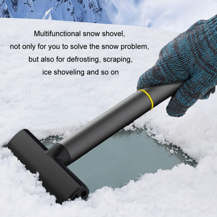 Vehicle-Mounted Snow Shovel Multifunctional Alloy Glass Deicer Shovel(Gray) - Ice Scraper by PMC Jewellery | Online Shopping South Africa | PMC Jewellery | Buy Now Pay Later Mobicred