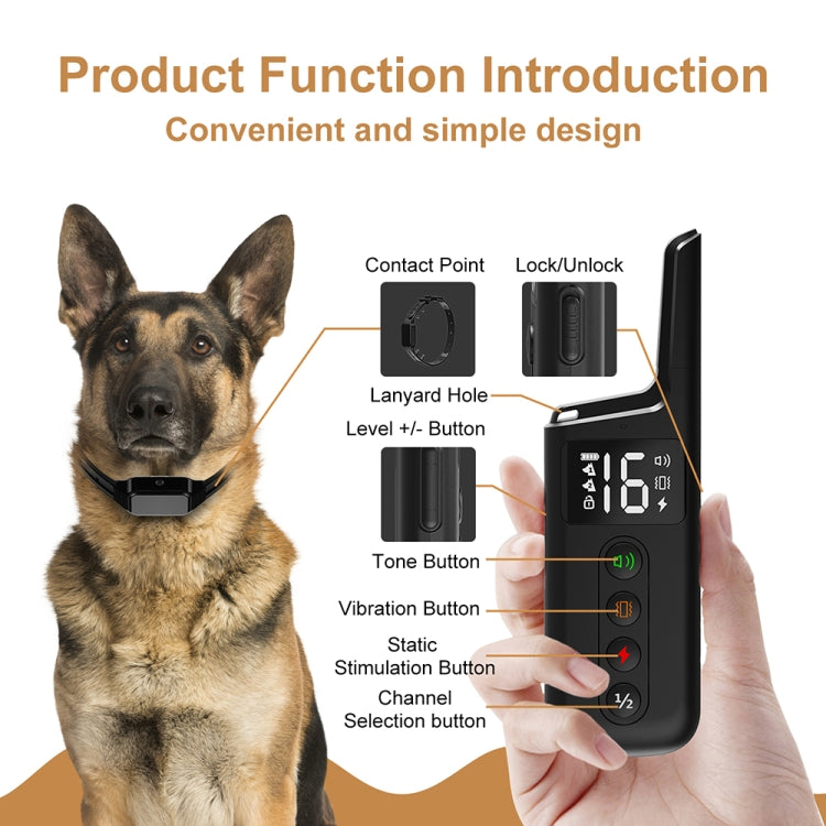 Pet Wrap-around Electric Shock Column Powerful Electronic Training Collar, Style: For-One-Dog - Training Aids by PMC Jewellery | Online Shopping South Africa | PMC Jewellery | Buy Now Pay Later Mobicred