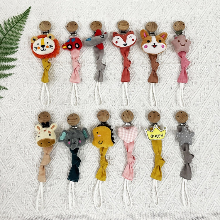 Animal Head Pacifier Chain Newborn Pacifier Clip, Style: Rabbit - Cups & Silicone Nipple by PMC Jewellery | Online Shopping South Africa | PMC Jewellery | Buy Now Pay Later Mobicred