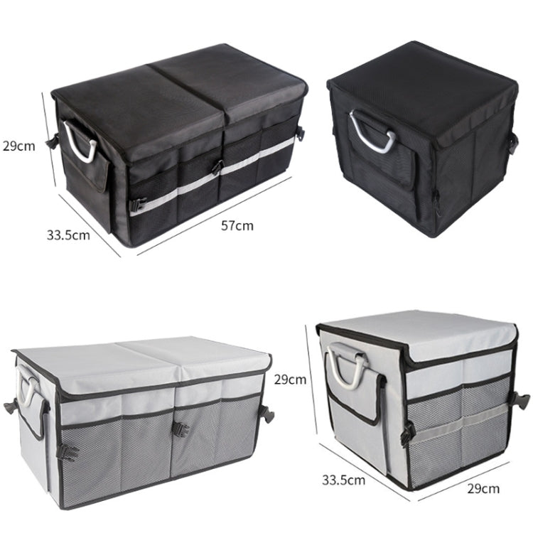 Car Trunk Storage Box Oxford Cloth Folding Organizer With Reflective Strips, Color: Small Gray - Stowing Tidying by PMC Jewellery | Online Shopping South Africa | PMC Jewellery | Buy Now Pay Later Mobicred