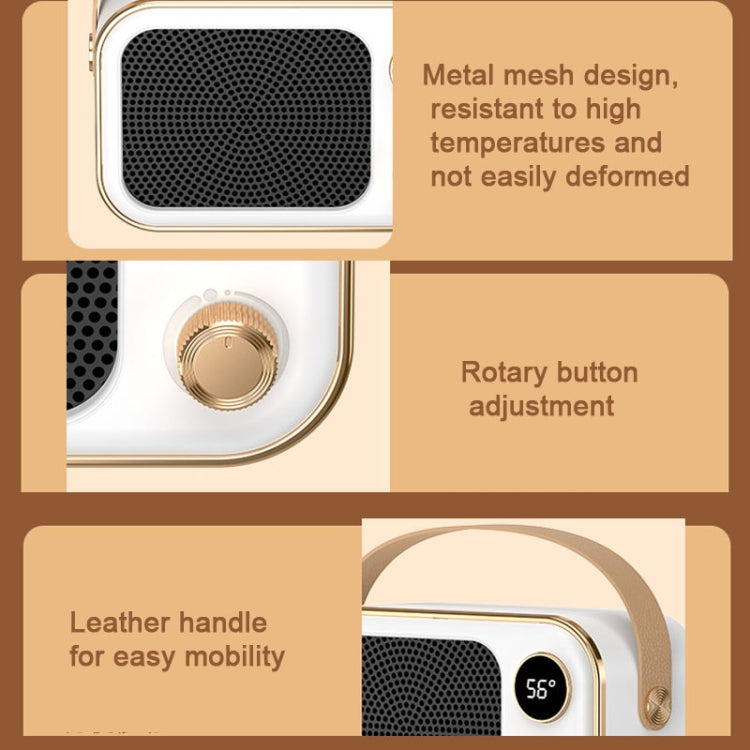 1200W Electric Heater Winter Hand Warmer with Screen Display,EU Plug(Mint Green) - Electric Heaters by PMC TechLife | Online Shopping South Africa | PMC TechLife | Buy Now Pay Later Mobicred