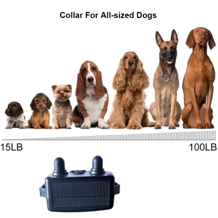 800m Remote Control Dog Trainer Stop Barker Electrical Shock Vibration Pet Collar(Black) - Training Aids by PMC TechLife | Online Shopping South Africa | PMC TechLife | Buy Now Pay Later Mobicred