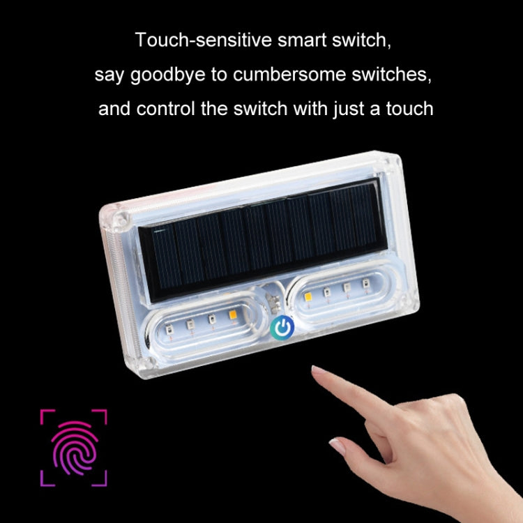 Car Solar Warning Light Anti-rear Collision LED Tail Light(Double-sided Glue) - Warning Lights by PMC TechLife | Online Shopping South Africa | PMC TechLife | Buy Now Pay Later Mobicred