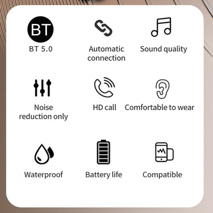 TWS Ear-Mounted LED Digital Display Noise Reduction Bluetooth Earphones With Power Bank Function(Black) - TWS Earphone by PMC Jewellery | Online Shopping South Africa | PMC Jewellery | Buy Now Pay Later Mobicred