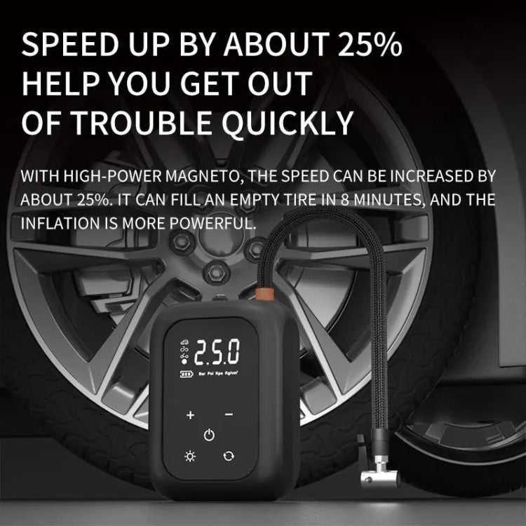 Multifunctional Portable Car Electric Wireless Tire Inflator Pump(Mechanical Button) - Inflatable Pump by PMC TechLife | Online Shopping South Africa | PMC TechLife