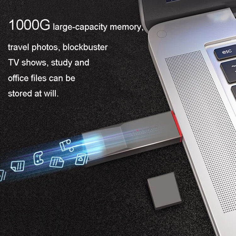 Lenovo Thinkplus TU180 Pro USB3.2 Metal Mobile Flash Drive, Capacity: 1000G - USB Flash Drives by Lenovo | Online Shopping South Africa | PMC Jewellery | Buy Now Pay Later Mobicred