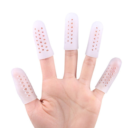 1pair Breathable Perforated Toe Protectors Anti Wear Sleeves, Size: S(White) - Corrector by PMC Jewellery | Online Shopping South Africa | PMC Jewellery