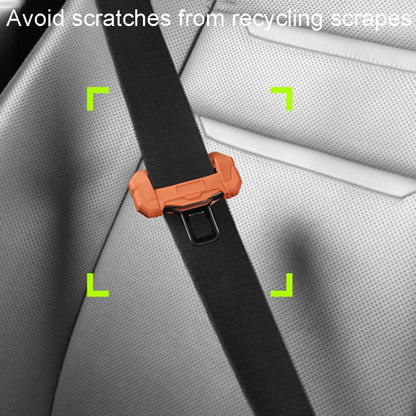 Small Car Seatbelt Buckle Protective Cover Anti Scratch Silicone Protector For Safety Belt Plugs(Black) - Seat Belts & Padding by PMC Jewellery | Online Shopping South Africa | PMC Jewellery | Buy Now Pay Later Mobicred