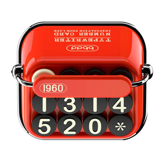 Bbdd Vintage Typewriter Temporary Parking License Plate Car Moving Phone Number Plaque(Red) - Parking Card by bbdd | Online Shopping South Africa | PMC Jewellery | Buy Now Pay Later Mobicred