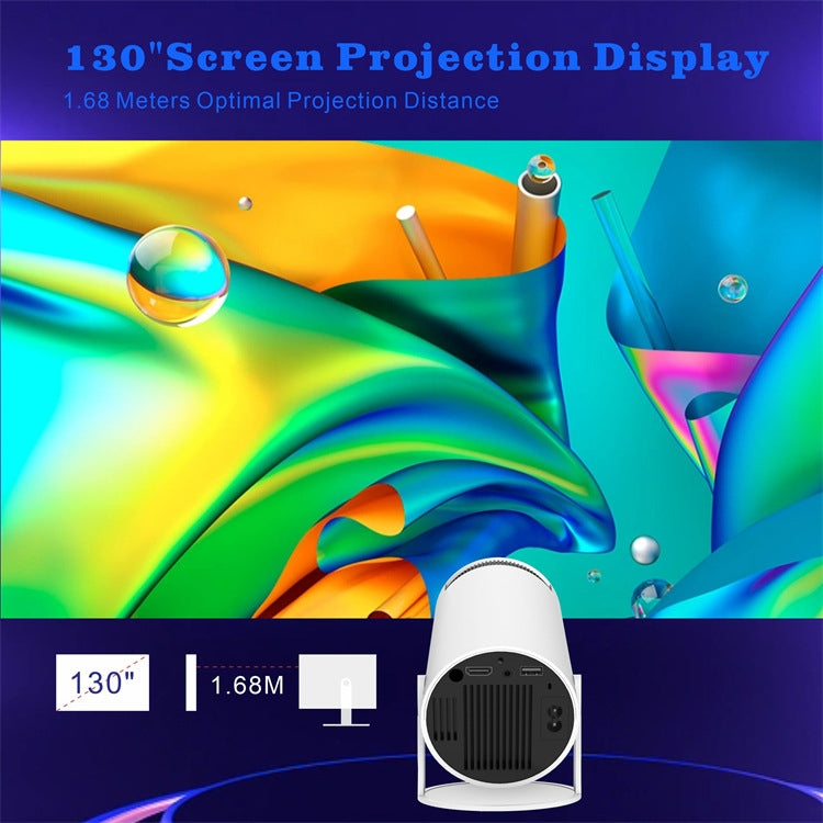 HY300 Smart Projector Android 11.0 System 120 Lumen Portable Projector US Plug - Mini Projector by PMC Jewellery | Online Shopping South Africa | PMC Jewellery