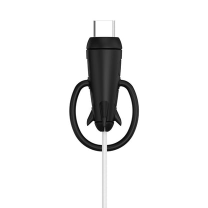 Data Line Protector For IPhone USB Type-C Charger Wire Winder Protection, Spec: Single Head Band Black - Cable Organizer by PMC Jewellery | Online Shopping South Africa | PMC Jewellery | Buy Now Pay Later Mobicred