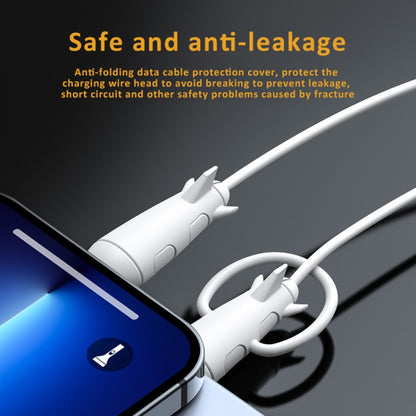 Data Line Protector For IPhone USB Type-C Charger Wire Winder Protection, Spec: Single Head Band White - Cable Organizer by PMC Jewellery | Online Shopping South Africa | PMC Jewellery | Buy Now Pay Later Mobicred