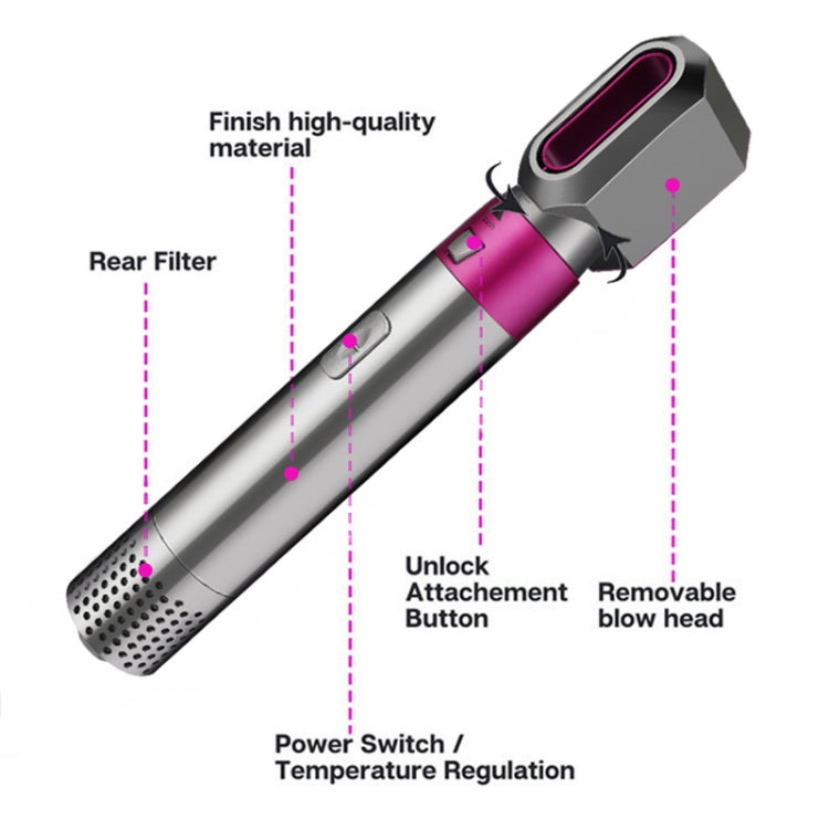 5 In 1 Hot Air Comb Automatic Curling Iron Square Model Hair Styling Comb Curling And Straightening, Plug: AU Plug - Hair Curler by PMC Jewellery | Online Shopping South Africa | PMC Jewellery | Buy Now Pay Later Mobicred