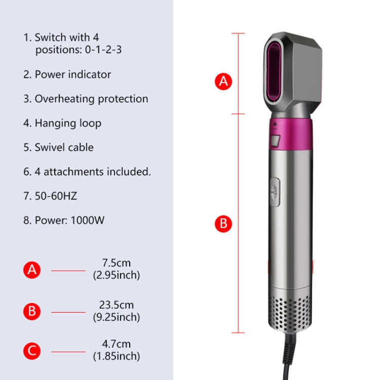 5 In 1 Hot Air Comb Automatic Curling Iron Square Model Hair Styling Comb Curling And Straightening, Plug: US Plug - Hair Curler by PMC Jewellery | Online Shopping South Africa | PMC Jewellery | Buy Now Pay Later Mobicred