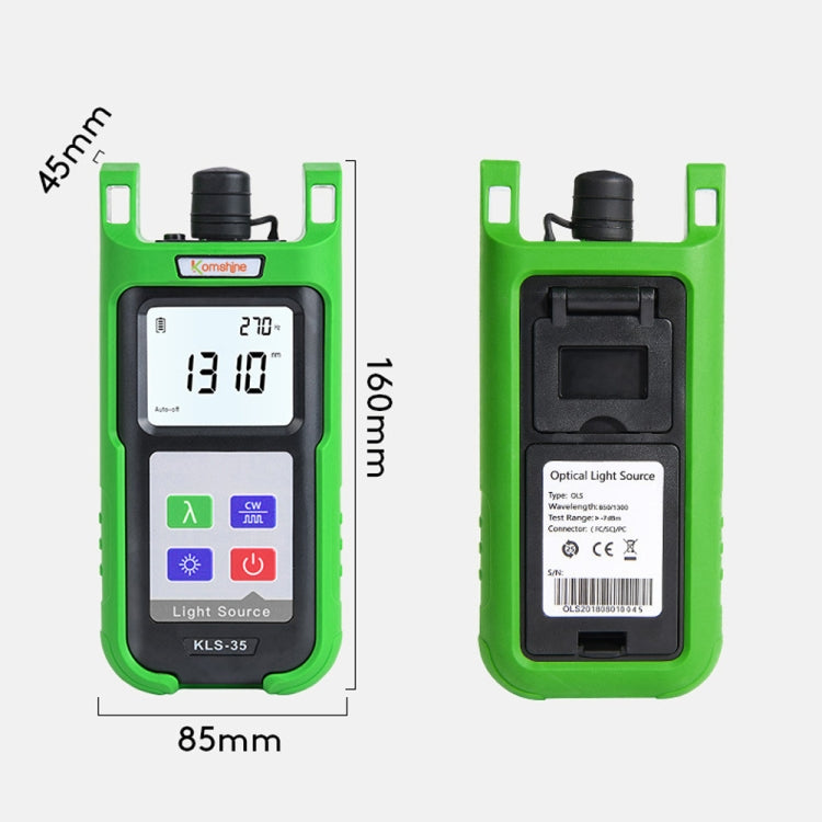 Komshine Handheld Laser Light Source Fiber Tester with LED Backlight, Model: KLS-35-M - free shipping - PMC Jewellery - Order now!
