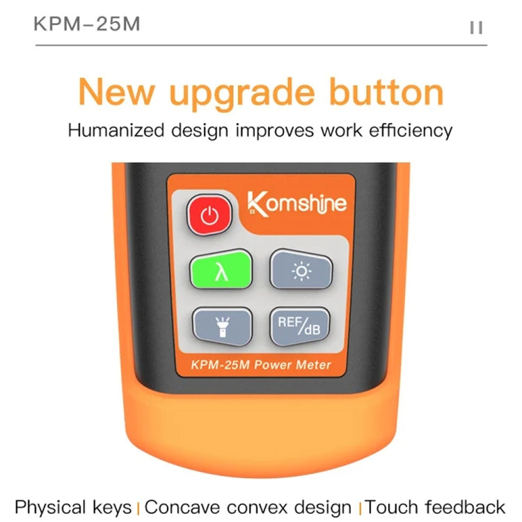 Komshine Mini Handheld Optical Power Meter Fiber Loss Measurement, Specification: KPM-25M-C/-50DBM to +26DBM - Fiber Optic Test Pen by Komshine | Online Shopping South Africa | PMC Jewellery | Buy Now Pay Later Mobicred