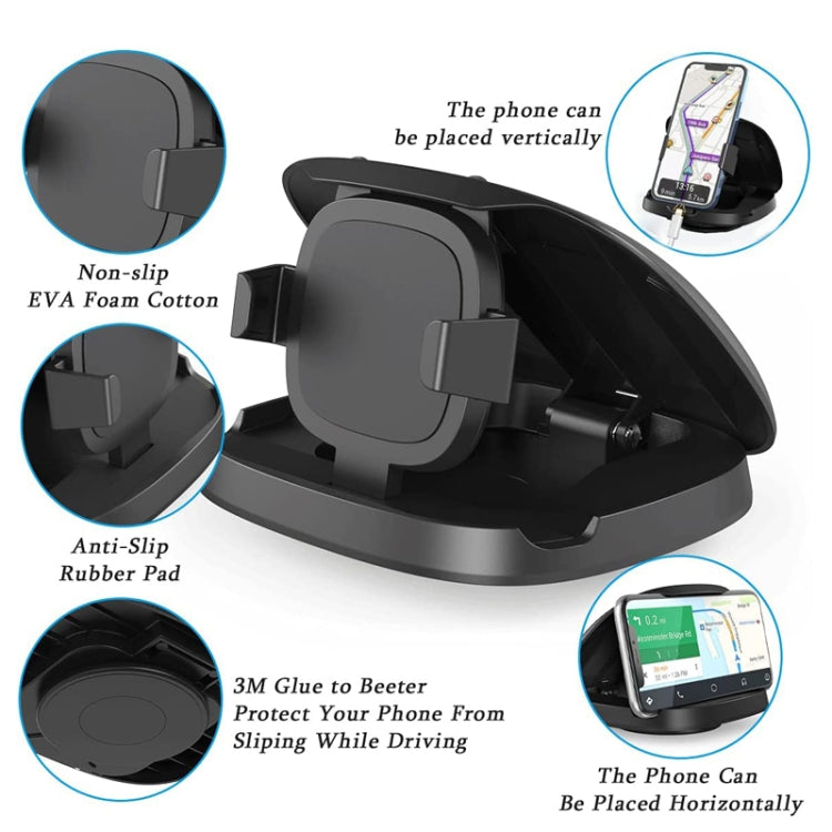 360 Degree Rotating Suction Cup Car Dashboard Mobile Phone Holder(Black) - Car Holders by PMC Jewellery | Online Shopping South Africa | PMC Jewellery | Buy Now Pay Later Mobicred