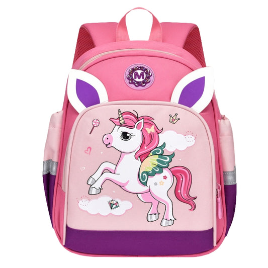 Children Cute Cartoon Shoulder Bag Kindergarten Schoolbag Casual Versatile Backpacks, Style: Pony (Rose Red) - Double-shoulder Bags by PMC Jewellery | Online Shopping South Africa | PMC Jewellery