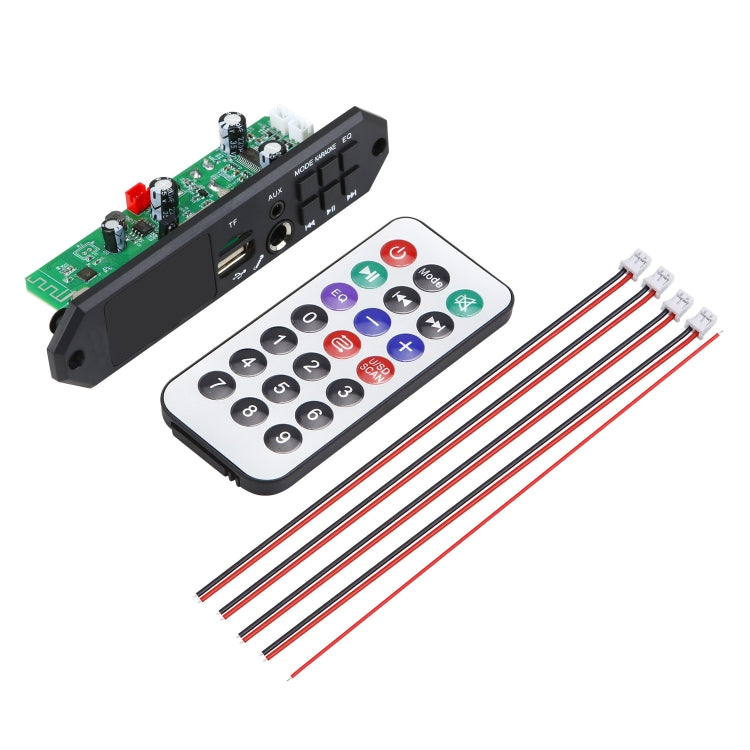 80W 12V Bluetooth MP3 Decoder Board With Power Amplifier Color Screen Call Recording, Model: Small Remote Control - Car MP3 & MP4 & MP5 by PMC TechLife | Online Shopping South Africa | PMC TechLife | Buy Now Pay Later Mobicred