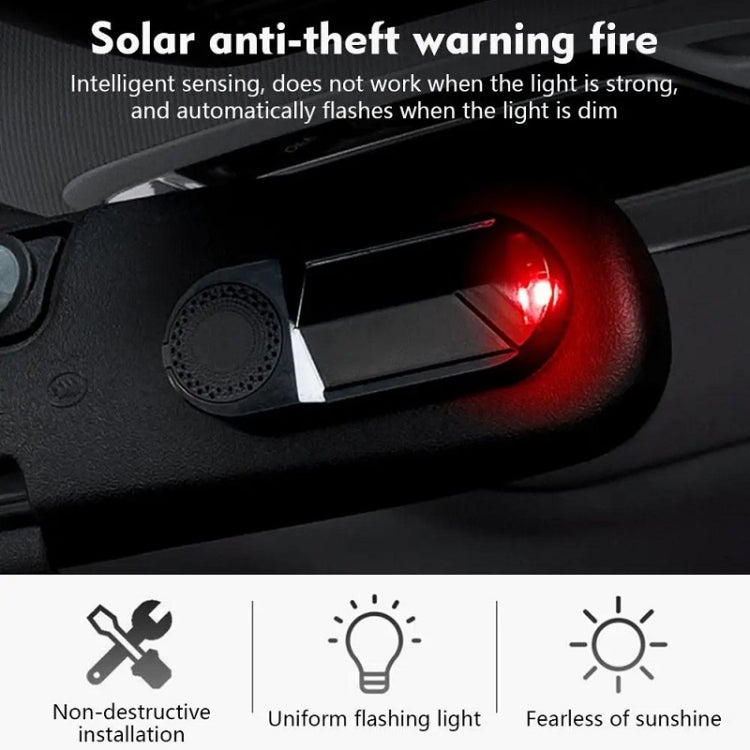 Car Solar Anti-Theft Alarm LED Warning Light With Aromatherapy(Blue Light) - Warning Lights by PMC TechLife | Online Shopping South Africa | PMC TechLife | Buy Now Pay Later Mobicred