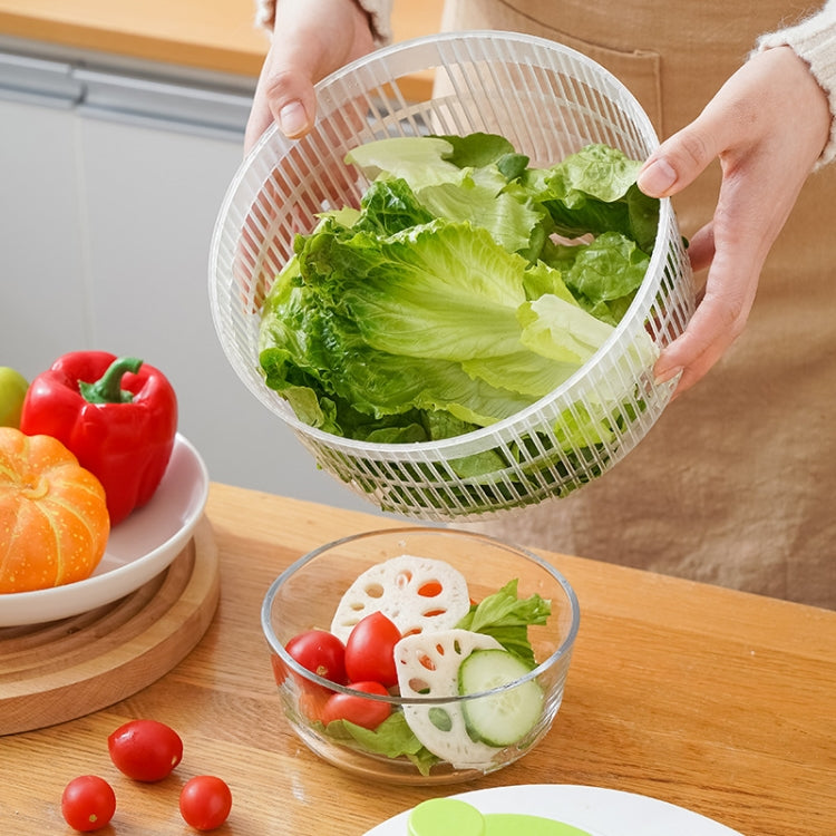Multifunctional Vegetable Dehydrator Large Capacity Kitchen Drain Basket Household Grater Slicer(Green) - Filters by PMC TechLife | Online Shopping South Africa | PMC TechLife | Buy Now Pay Later Mobicred