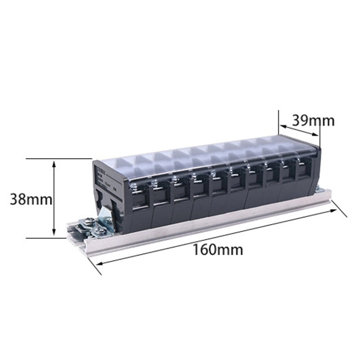 CHINT TD-2010 Terminal Block Rail Type Wiring Block Paralleling Wires Wire Connector - Booster Cable & Clip by CHNT | Online Shopping South Africa | PMC TechLife | Buy Now Pay Later Mobicred