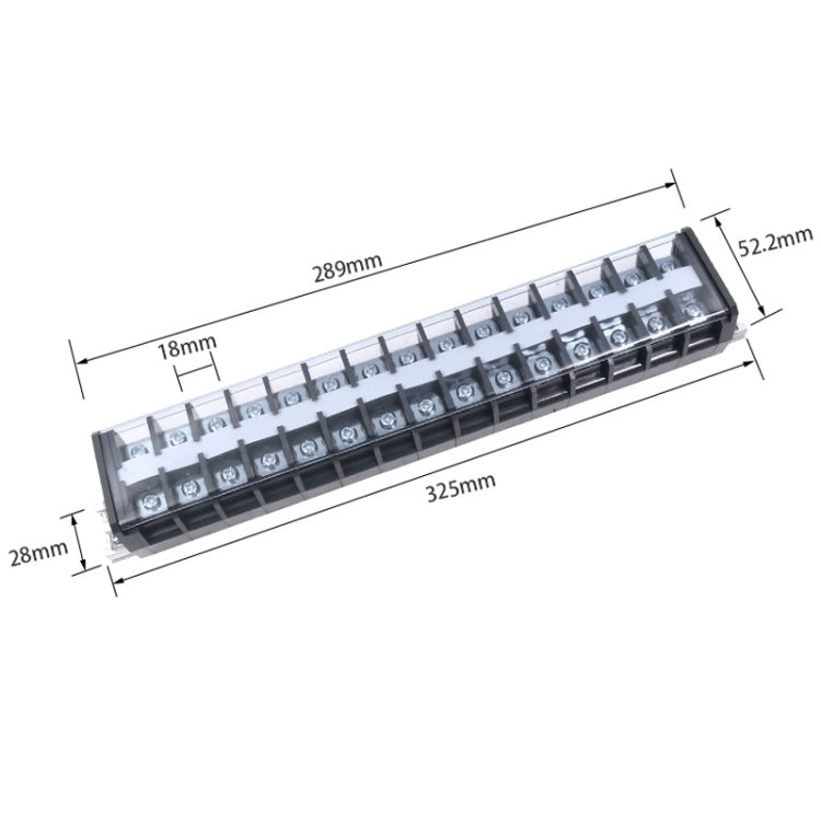 CHINT TD-6015 Terminal Block Rail Type Wiring Block Paralleling Wires Wire Connector - Booster Cable & Clip by CHNT | Online Shopping South Africa | PMC Jewellery | Buy Now Pay Later Mobicred