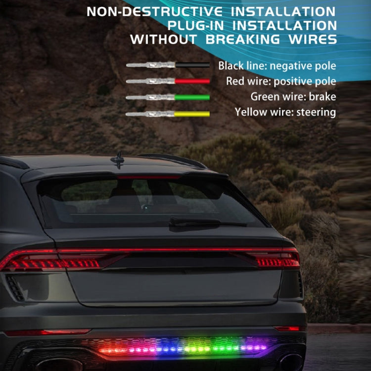 Car Phantom Daytime Running Lights LED Streamer Warning Turning Lights, Length: AR15-150cm APP+RF Model - Running Lights by PMC Jewellery | Online Shopping South Africa | PMC Jewellery | Buy Now Pay Later Mobicred