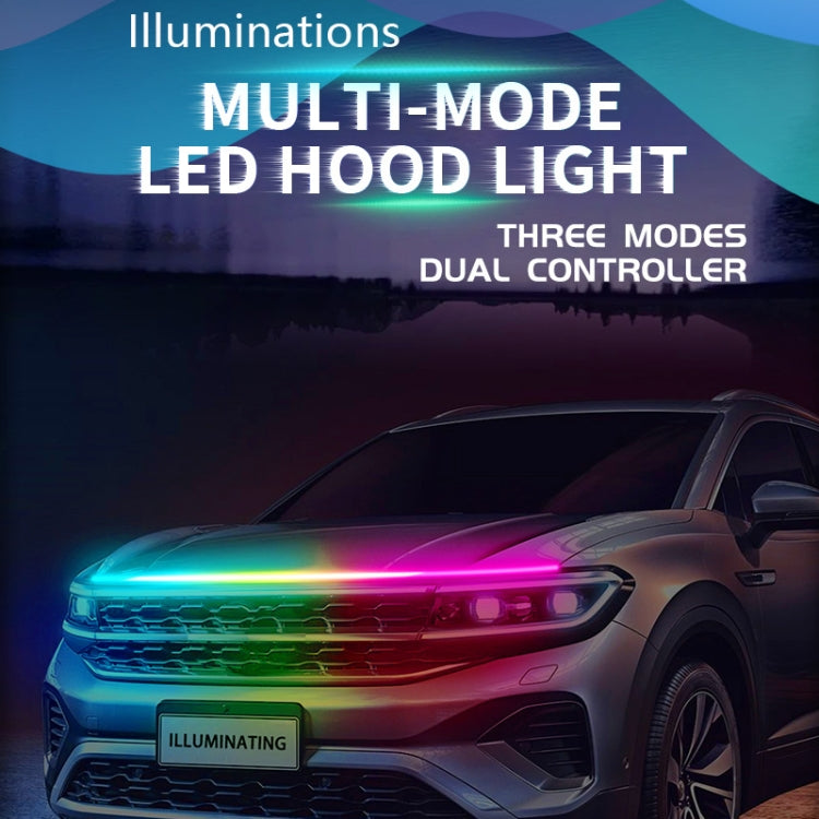 Car LED Streamer Phantom Running Lights Voice-Controlled Rhythmic Atmosphere Light With Turn Signals, Length: G18F 1.8m APP+RF - Running Lights by PMC Jewellery | Online Shopping South Africa | PMC Jewellery | Buy Now Pay Later Mobicred