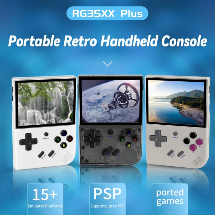 ANBERNIC RG35XX PLUS  Handheld Game Console 3.5-Inch IPS Screen Support HDMI TV 64GB+128GB(Retro Gray) - Pocket Console by ANBERNIC | Online Shopping South Africa | PMC Jewellery | Buy Now Pay Later Mobicred