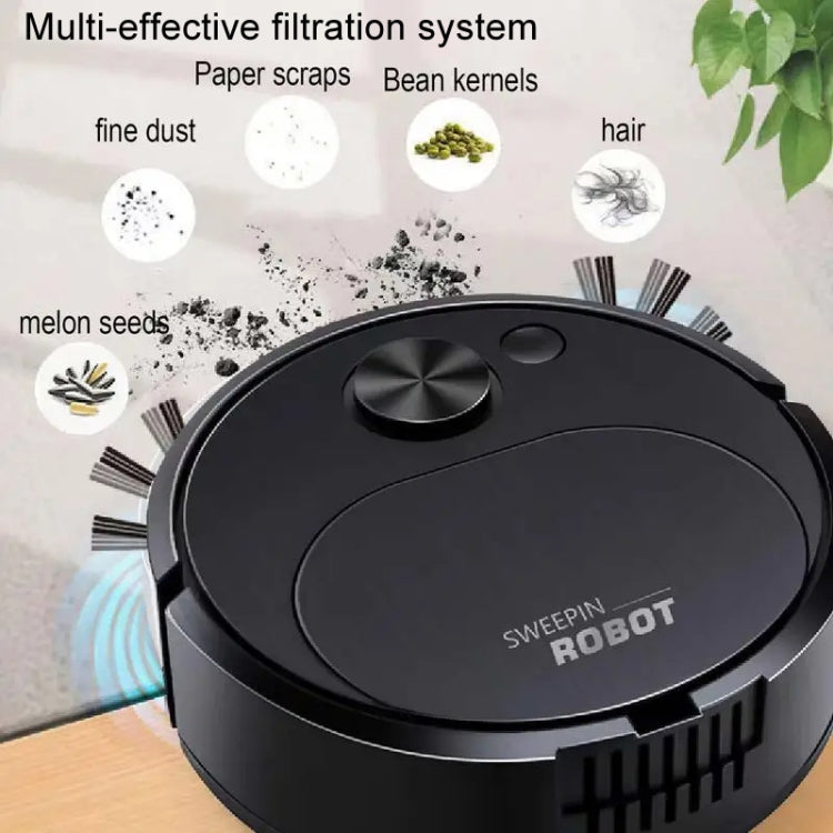 Field Sweeping Robot Auto Family Mini Cleaning Machine USB Charging Smart Vacuum(White) - Robot Vacuum Cleaner by PMC Jewellery | Online Shopping South Africa | PMC Jewellery