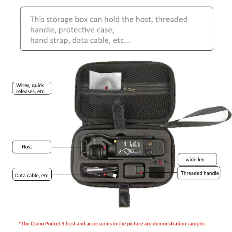 For DJI Osmo Pocket 3 Storage Bag Clutch Carrying Case(Grey) - Case & Bags by PMC TechLife | Online Shopping South Africa | PMC TechLife
