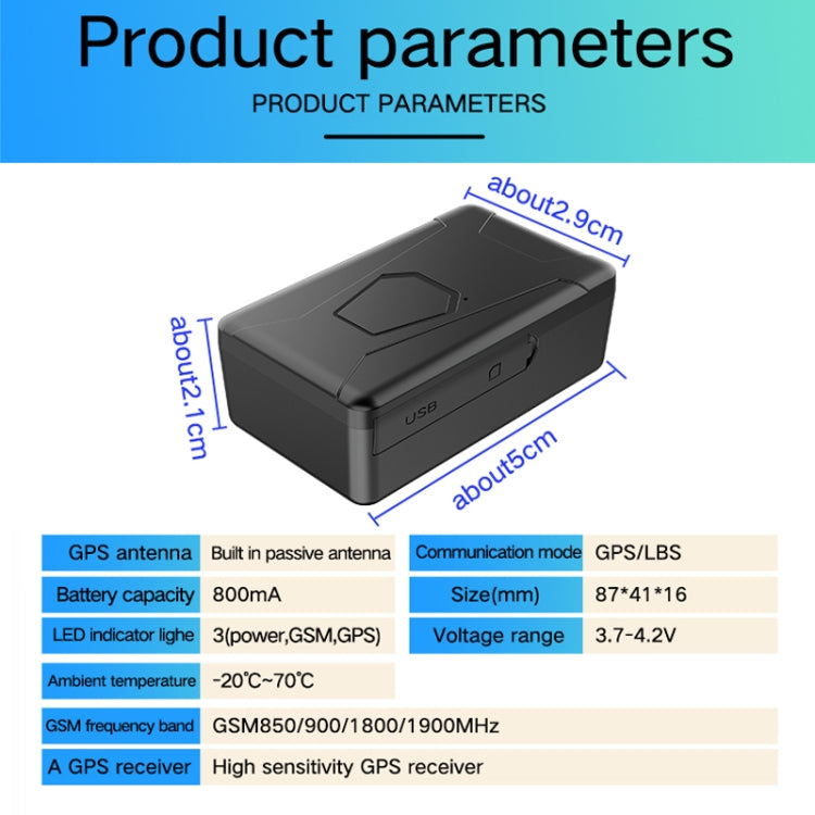 2G Car Motorcycle Waterproof GPS Tracking Locator(Box Packing) - Car Tracker by PMC Jewellery | Online Shopping South Africa | PMC Jewellery | Buy Now Pay Later Mobicred