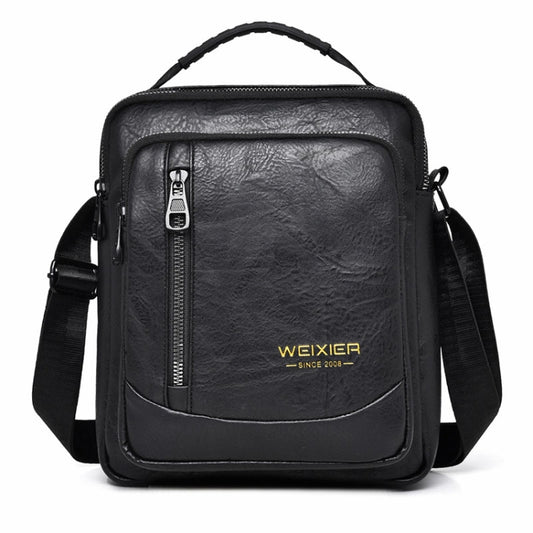 WEIXIER D288 Large Capacity Casual Crossbody Bag Business Waterproof Single Shoulder Packs(Black) - Single-shoulder Bags by WEIXIER | Online Shopping South Africa | PMC Jewellery