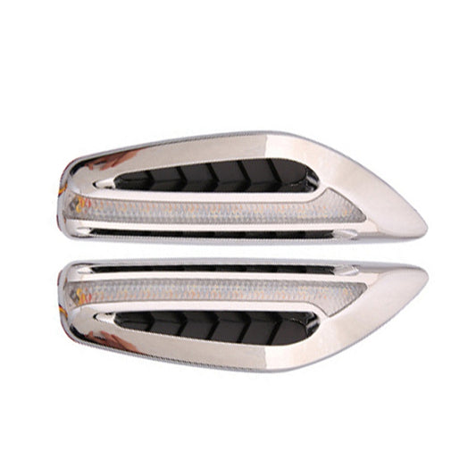 2pcs Car Fender Blade Dynamic Side Marker Lights 12V LED High Bright Daytime Running Lights(White) - Running Lights by PMC Jewellery | Online Shopping South Africa | PMC Jewellery | Buy Now Pay Later Mobicred