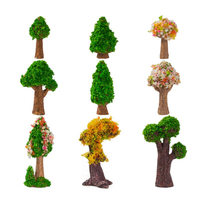 5pcs Micro-Landscape Simulated Green Trees Flowers DIY Gardening Ecological Ornaments, Style: No. 11 Long Tree - Ornaments by PMC Jewellery | Online Shopping South Africa | PMC Jewellery