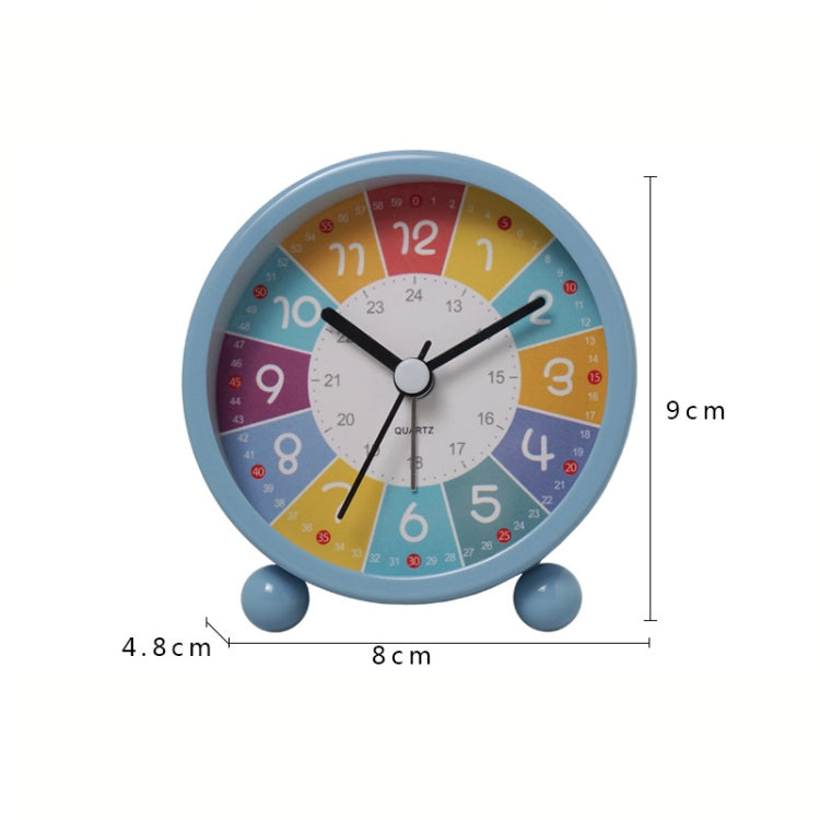 Children Educational Alarm Clock Desktop Mute Small Clock With Night Light, Style: Blue - Novelty Clock by PMC Jewellery | Online Shopping South Africa | PMC Jewellery | Buy Now Pay Later Mobicred