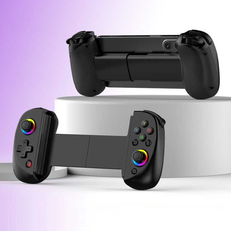 D8 Mobile Phone Stretch Band Light Gamepad Dual Hall Wireless Bluetooth Somatic Vibration Grip for PC / Android / IOS / Tablet / PS3 / PS4 / Switch, Color: Black - Gamepads by PMC TechLife | Online Shopping South Africa | PMC TechLife | Buy Now Pay Later Mobicred