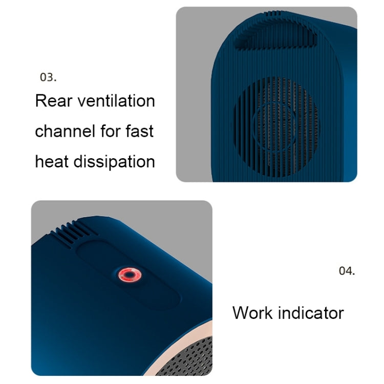 Small Desktop Electric Heater Home PTC Instant Energy-saving Heater, Spec: EU Plug(White) - Electric Heaters by PMC Jewellery | Online Shopping South Africa | PMC Jewellery | Buy Now Pay Later Mobicred