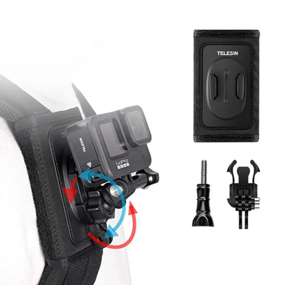 TELESIN Backpack Shoulder Strap Bracket Mount for GoPro Hero / Insta360 /  SJCAM / DJI Action Accessories, Spec: Set B - Backpack Clip by TELESIN | Online Shopping South Africa | PMC Jewellery | Buy Now Pay Later Mobicred