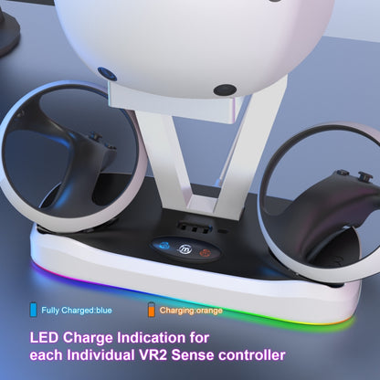 JYS-P5155 For PlayStation VR 2 Magnetic Charging Base With RGB Light VR Glasses Storage Rack Game Accessories - VR Accessories by PMC Jewellery | Online Shopping South Africa | PMC Jewellery | Buy Now Pay Later Mobicred