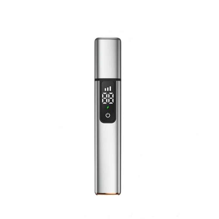Electric Digital Display Nose Hair Trimmer Rechargeable 3 Gear Adjustable Portable Shaver(Silver) - Electric Shavers by PMC TechLife | Online Shopping South Africa | PMC TechLife | Buy Now Pay Later Mobicred