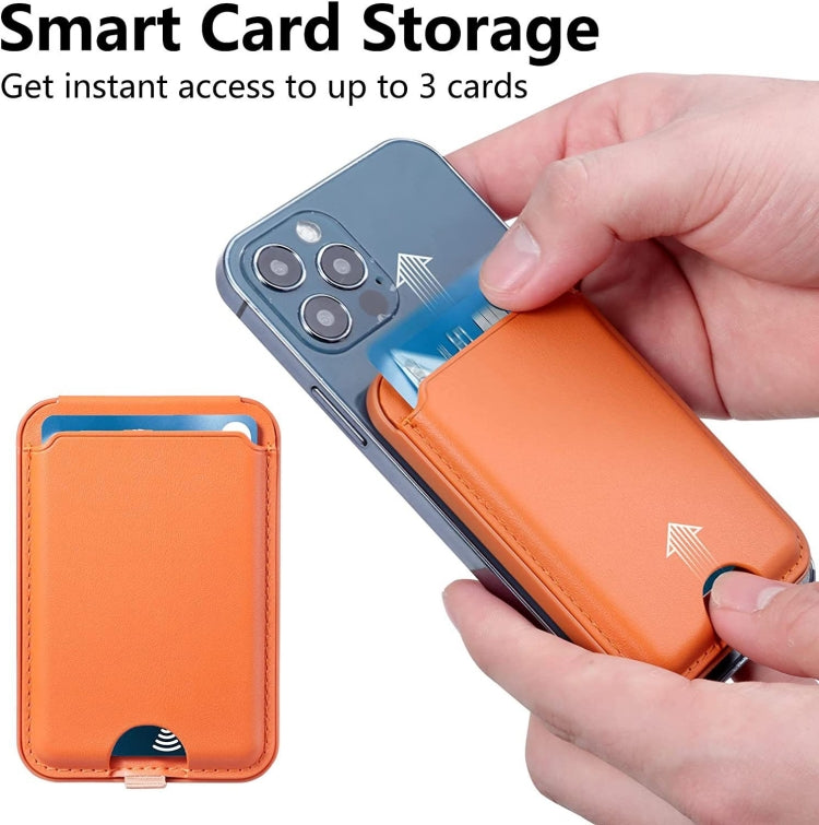 For IPhone 15 / 14 / 13 Series MagSafe Wallet Card Holder With Adjustable Stand(Black) - Others Accessories by PMC TechLife | Online Shopping South Africa | PMC TechLife