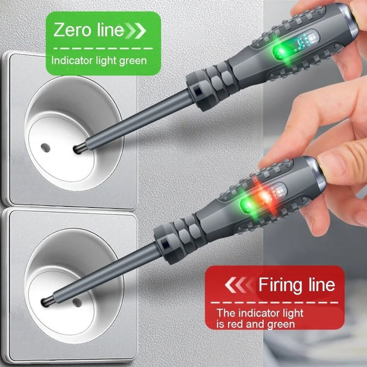 High Torque High Bright Electrician Tester Smart Test Breakpoint Specific Screwdriver(Phillips) - Voltage Detector by PMC TechLife | Online Shopping South Africa | PMC TechLife