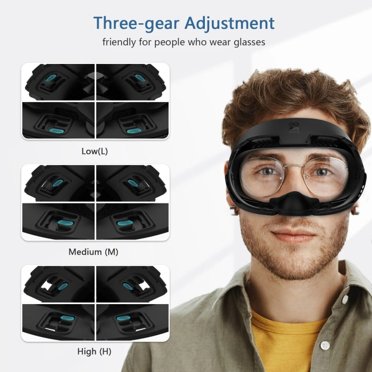 AMVR Q3FC1 For Meta Quest3 Mask Ice Silk Breathable Leather Material(Mask+1 Ice Silk) - free shipping - PMC TechLife - Order now!