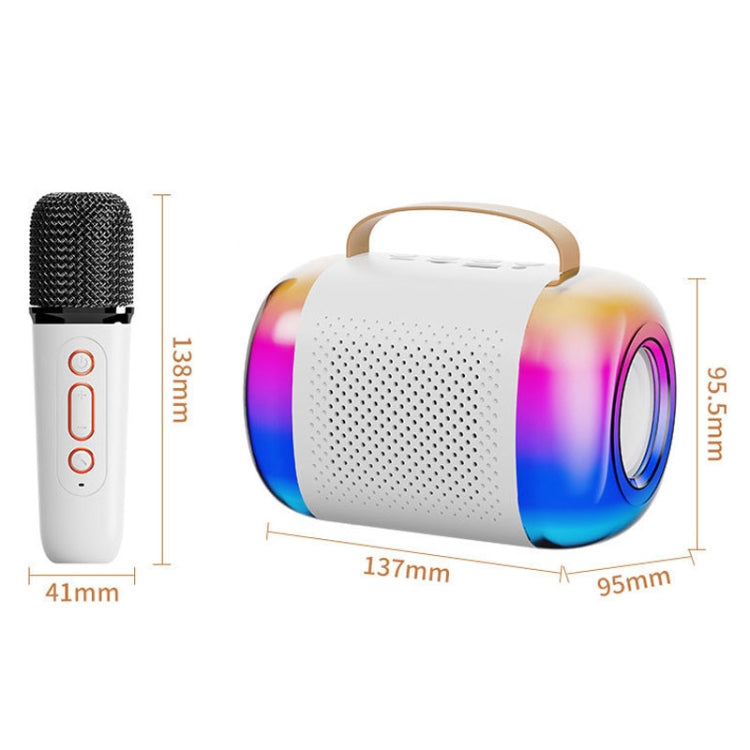 Y5 1 Microphone Portable Bluetooth Speaker Home And Outdoor Wireless Karaoke Audio(Pink) - Microphone by PMC Jewellery | Online Shopping South Africa | PMC Jewellery | Buy Now Pay Later Mobicred