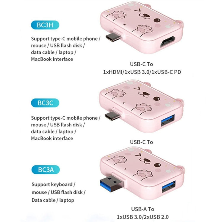 3 In 1 Type-C Docking Station USB Hub For iPad / Phone Docking Station, Port: 3C USB3.0+USB2.0 x 2 White - USB HUB by PMC Jewellery | Online Shopping South Africa | PMC Jewellery | Buy Now Pay Later Mobicred