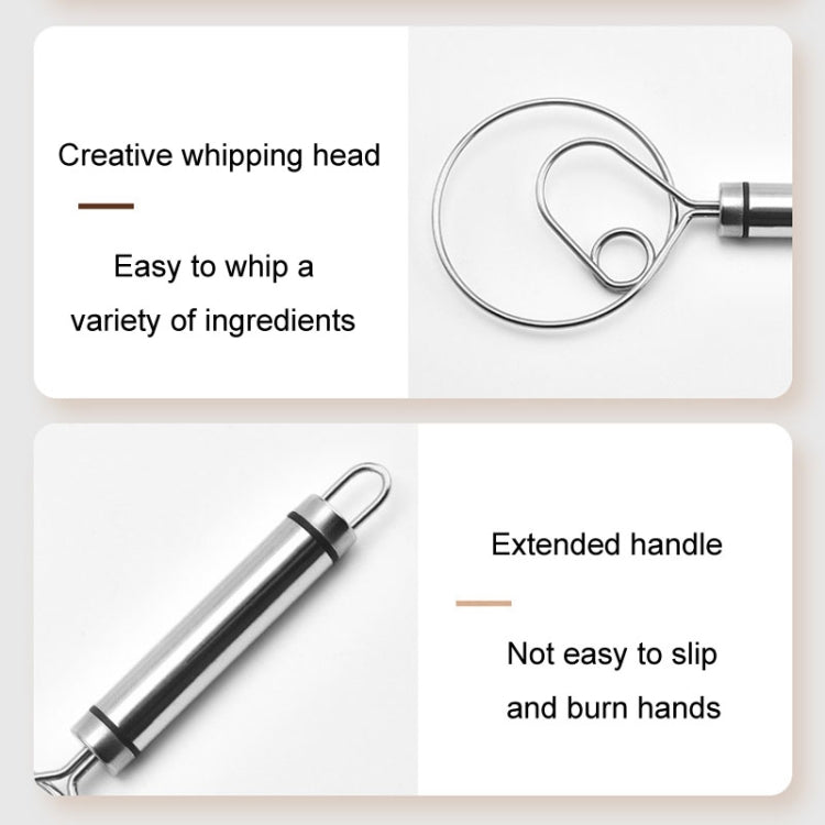 Stainless Steel Flour Mixer Flour And Egg Beaters Noodle Making Tools, Specification: Double Circle - free shipping - PMC TechLife - Order now!