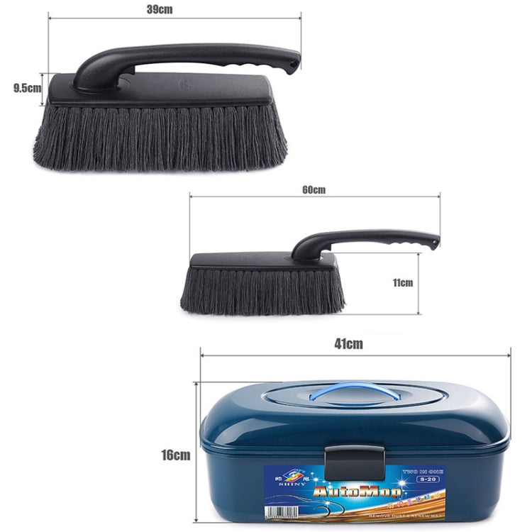 SHINY Car Dusting Duster Car Mop Soft Brush Car Wash Snow Sweeping Tool(With Storage Box) - Car washing supplies by SHINY | Online Shopping South Africa | PMC Jewellery | Buy Now Pay Later Mobicred